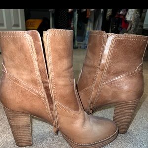 Leather booties